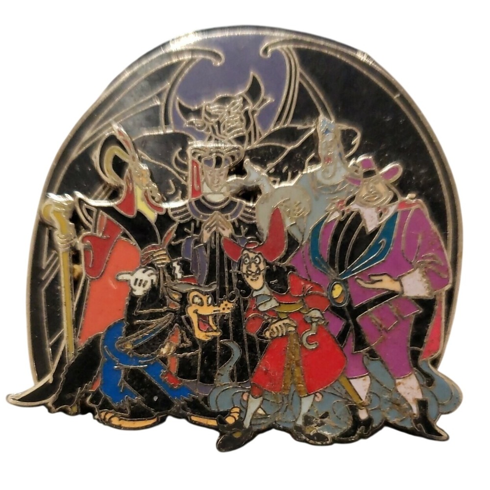 Disney Pin Villains Bad Boys Jafar Wolf Hades Chernabog Hook Frollo‎ 40926